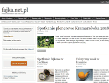 Tablet Screenshot of fajka.net.pl